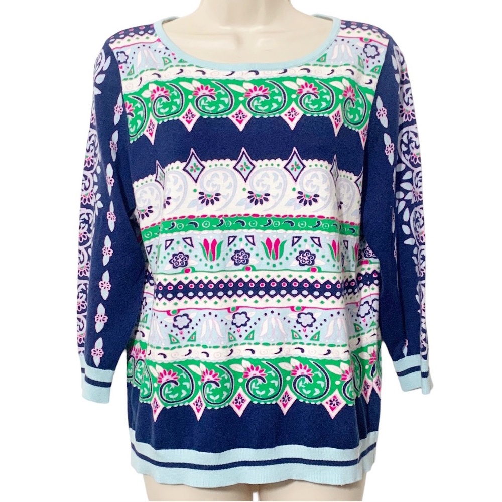 Talbots Petites Silk Cotton Spring Summer Sweater Top sz PL NWT